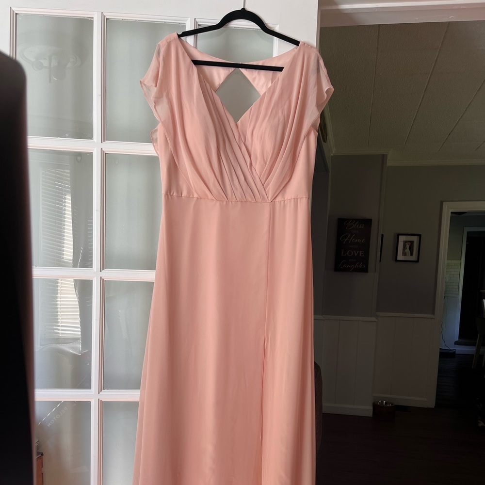 NEW Pink Chiffon Bridesmaid Dress